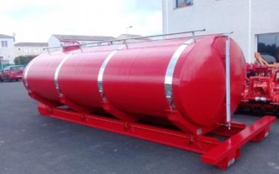 Citerne polyester sur berces