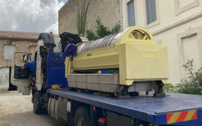 Livraison d’un pressoir