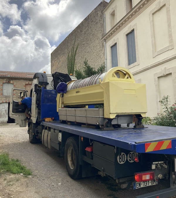 Livraison d’un pressoir